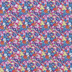 Tela Crepe Estampada Flor Pequeña Fondo Fucsia - Ribes y Casals