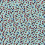 Tela Crepe Estampada Flor Pequeña Oriental Verde - Ribes y Casals