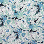 Tela Crepe Estampada Manchas Verde - Ribes y Casals