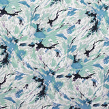 Tela Crepe Estampada Manchas Verde - Ribes y Casals