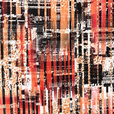 Tela Crepe Estampada Rayas Cobre - Ribes y Casals