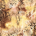 Tela Crepe Estampada Serpiente Camel - Ribes y Casals