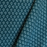 Tela Crepe Geométrica Verde - Ribes y Casals