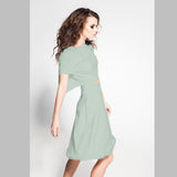 Tela Crepe Gris Verdoso - Ribes y Casals