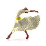 Tela Crepe Lunar Amarillo 3,5 cm - Ribes y Casals