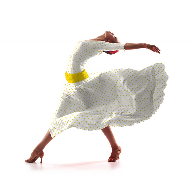 Tela Crepe Lunar Amarillo 7 mm - Ribes y Casals