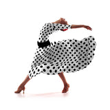 Tela Crepe Lunar Negro 3,5 cm - Ribes y Casals