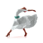 Tela Crepe Lunar Tuquesa 7 mm - Ribes y Casals