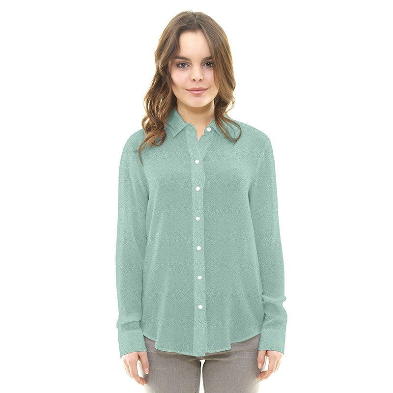 Tela Crepe Marrocain Aguamarina - Ribes y Casals