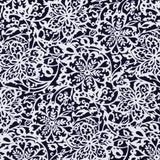 Tela Crepe Marrocain Floral Marino - Ribes y Casals