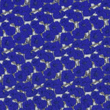 Tela Crepe Marrocain Margaritas Azul - Ribes y Casals