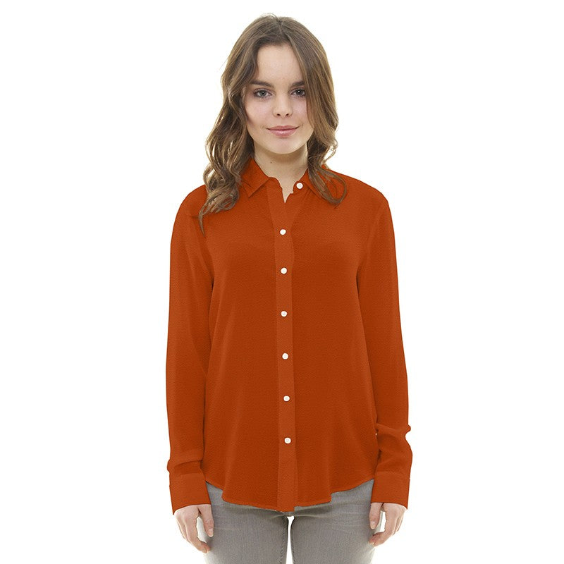 Tela Crepe Marrocain Naranja Fluor - Ribes y Casals