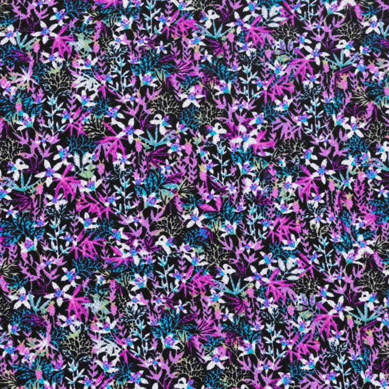 Tela Crepe Marrocain Tropical Rosa - Ribes y Casals