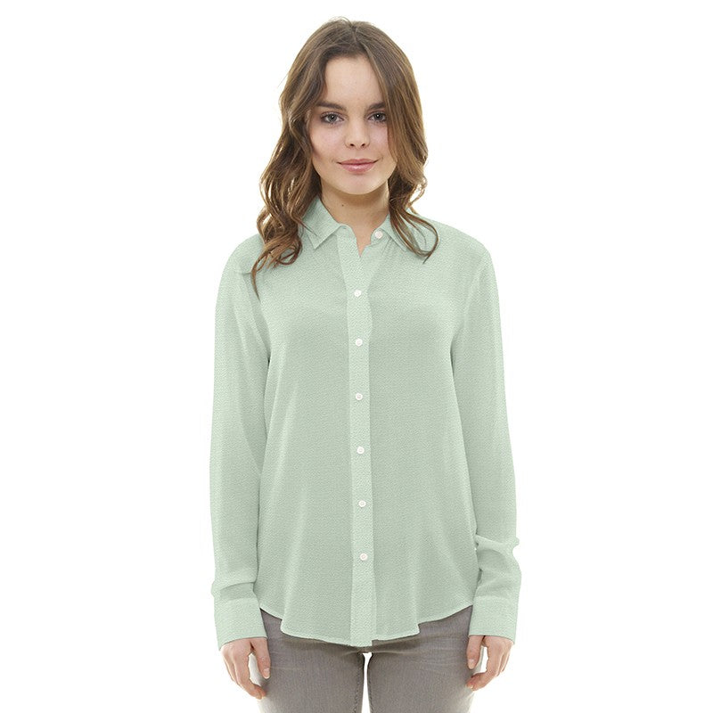 Tela Crepe Marrocain Verde Claro - Ribes y Casals