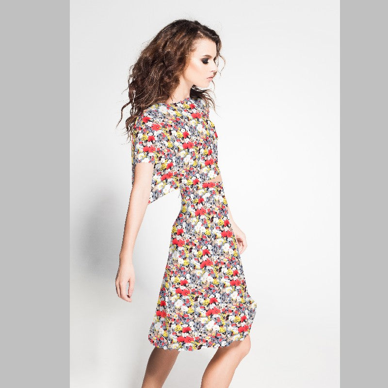 Tela Crepe New Liberty Roja - Ribes y Casals