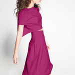 Tela Crepe Fucsia - Ribes y Casals