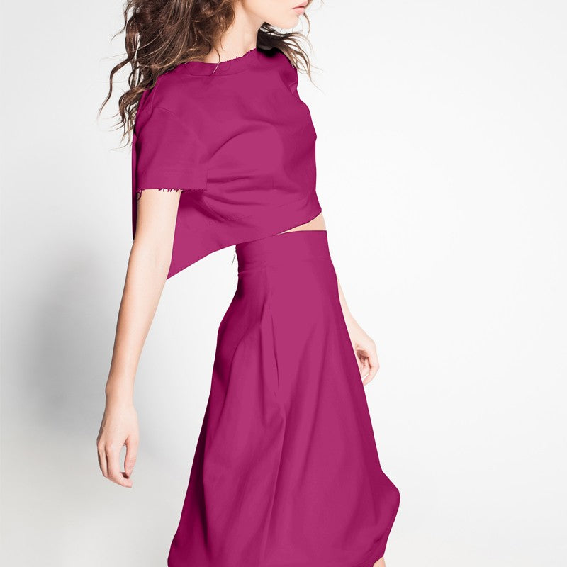 Tela Crepe Fucsia - Ribes y Casals