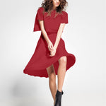 Tela Crepe Rubí Oscuro - Ribes y Casals