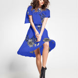 Tela Crepe Vintage Azul - Ribes y Casals