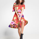 Tela Crepe Zambra Coral - Ribes y Casals