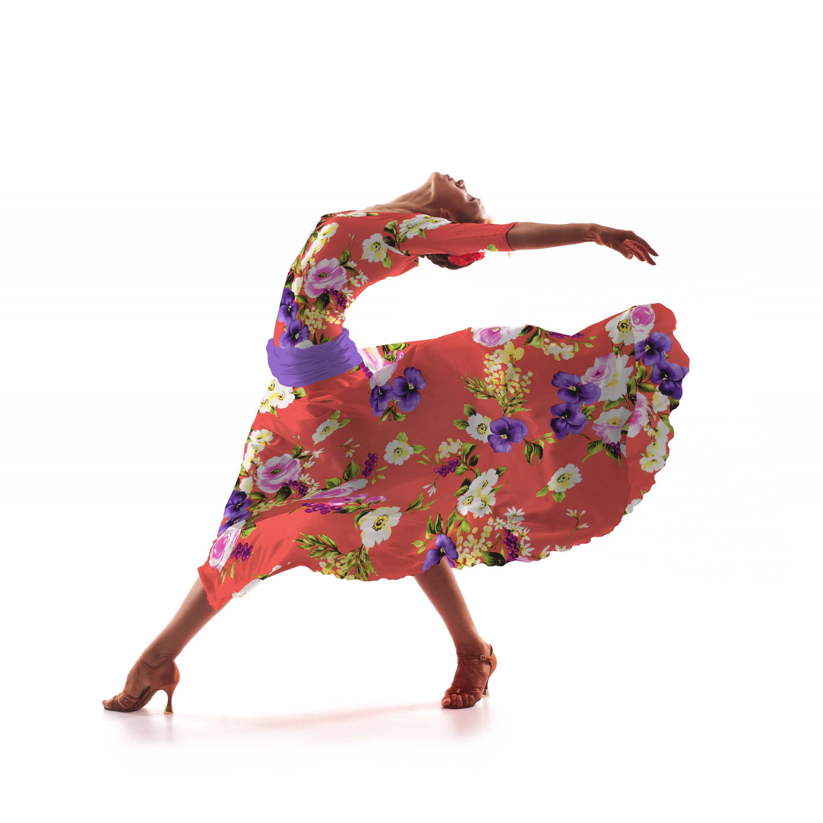 Tela Crepe Zambra Coral - Ribes y Casals