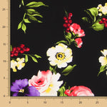 Tela Crepe Zambra Negra - Ribes y Casals