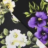 Tela Crepe Zambra Negra - Ribes y Casals