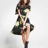 Tela Crepe Zambra Negra - Ribes y Casals