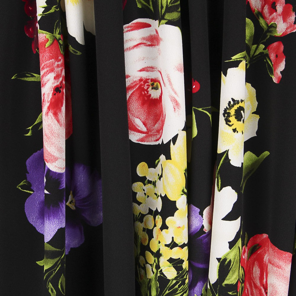 Tela Crepe Zambra Negra - Ribes y Casals