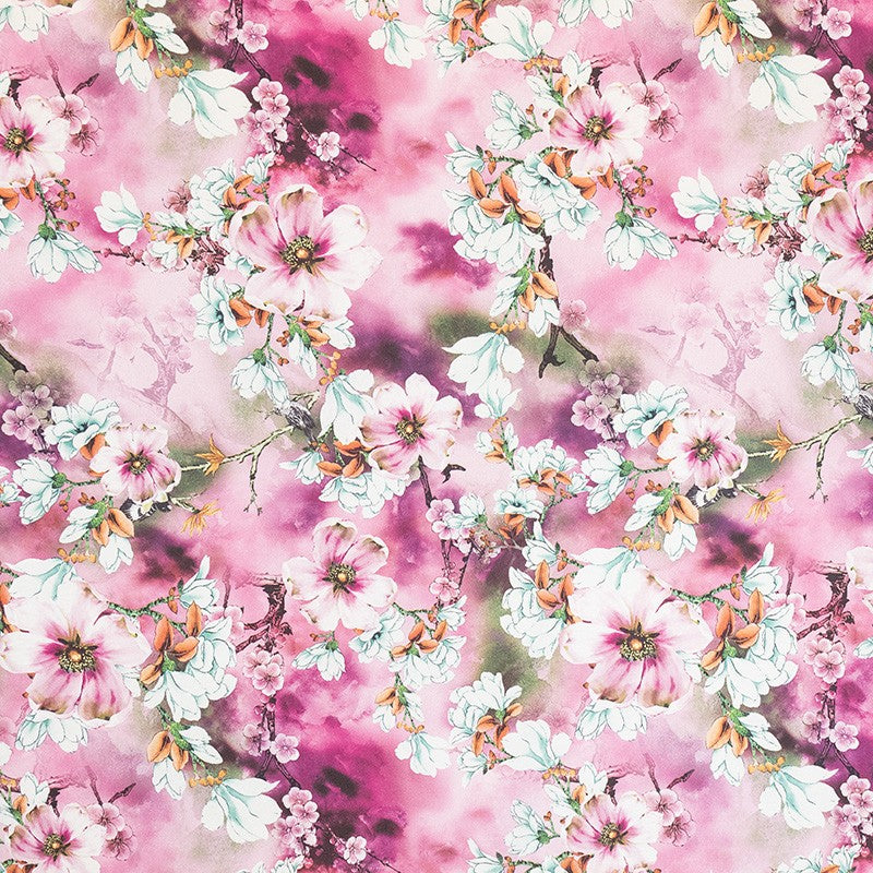 Tela Crespón Japonesa Fucsia - Ribes y Casals