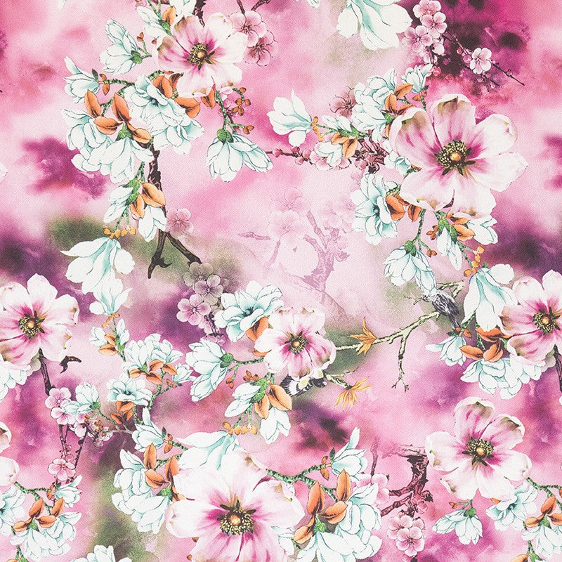 Tela Crespón Japonesa Fucsia - Ribes y Casals