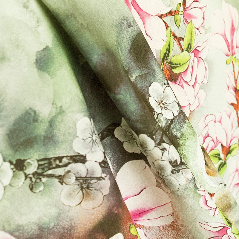 Tela Crespón Japonesa Verde - Ribes y Casals