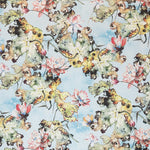 Tela Crespón Pintura Azul - Ribes y Casals