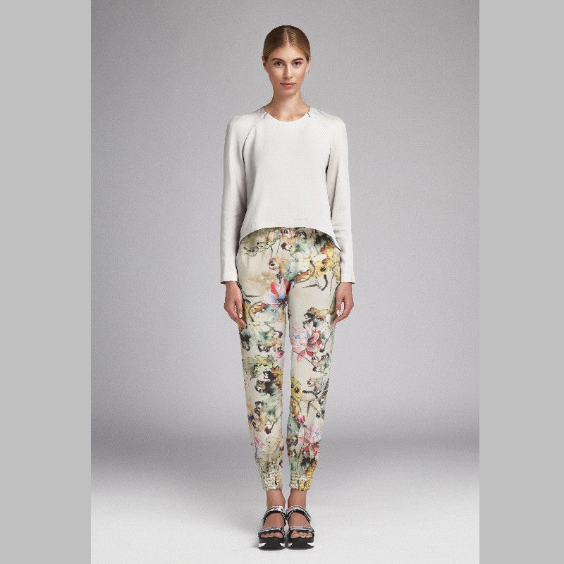 Tela Crespón Pintura Beige - Ribes y Casals