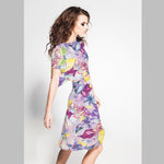 Tela Crespón Tropical Lilas - Ribes y Casals