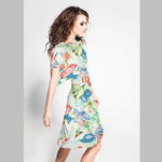 Tela Crespón Tropical Verde - Ribes y Casals