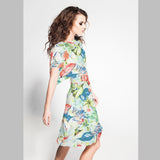 Tela Crespón Tropical Verde - Ribes y Casals