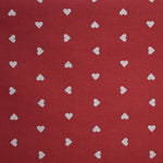 Tela de Algodón Corazones Fondo Rojo - Ribes y Casals