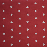 Tela de Algodón Corazones Fondo Rojo - Ribes y Casals