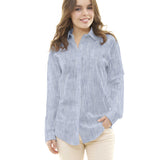 Tela de Lino Milrayas Azul - Ribes y Casals