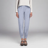 Tela de Lino Pata de Gallo Azul - Ribes y Casals