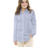 Tela de Lino Pata de Gallo Azul - Ribes y Casals