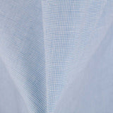 Tela de Lino Pata de Gallo Celeste - Ribes y Casals