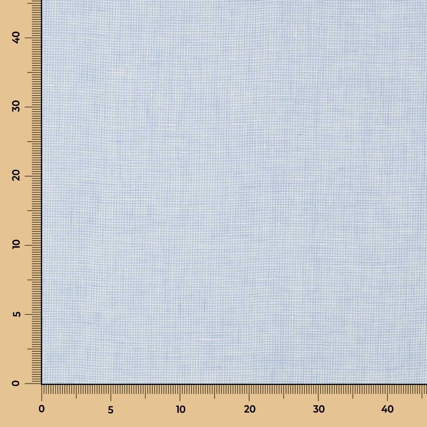 Tela de Lino Pata de Gallo Celeste - Ribes y Casals