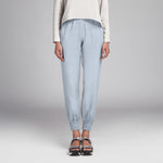 Tela de Lino Pata de Gallo Celeste - Ribes y Casals