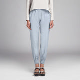 Tela de Lino Pata de Gallo Celeste - Ribes y Casals