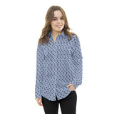 Tela de Lunares Satén Celeste - Ribes y Casals