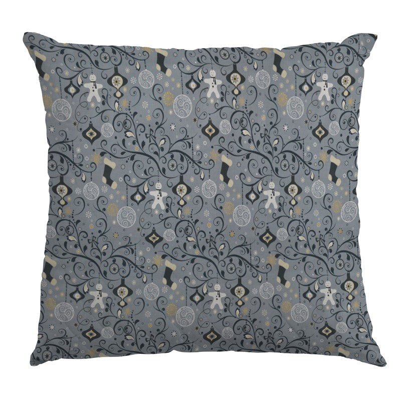 Tela Decorado Navideño Gris - Ribes y Casals