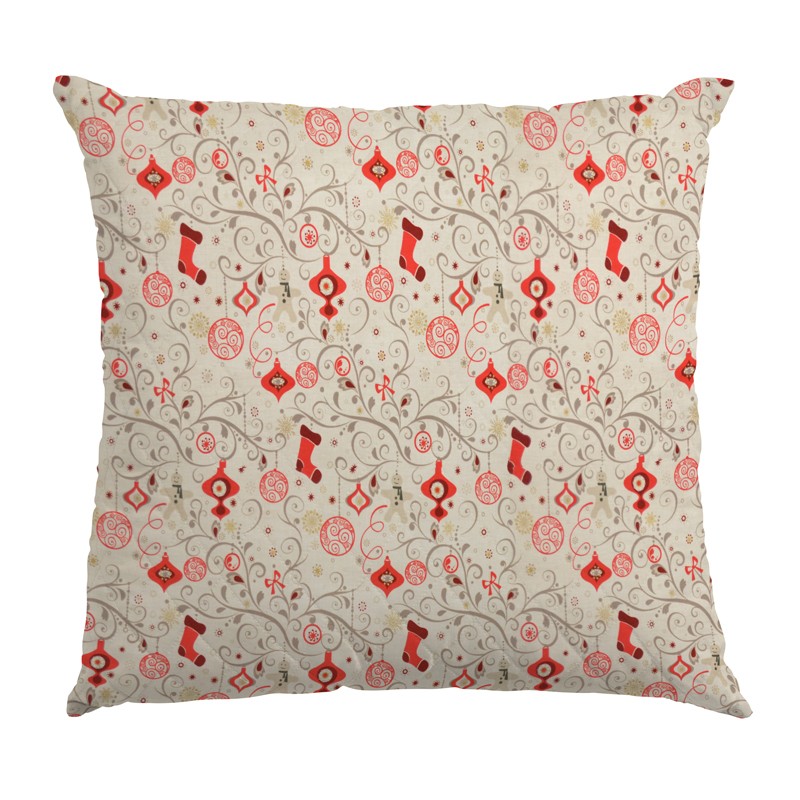 Tela Decorado Navideño Rojo - Ribes y Casals