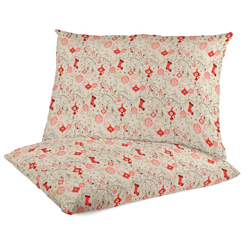 Tela Decorado Navideño Rojo - Ribes y Casals